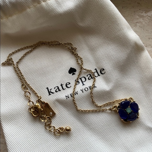 kate spade Jewelry - Kate spade ♠️ blue flower necklace